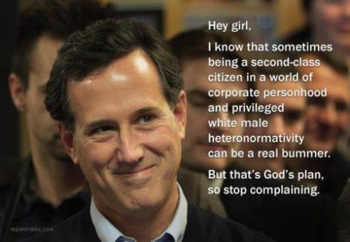 Santorum Is A fucking Douchebag No 1.jpg