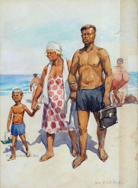 Владимиров Иван Алексеевич (1869-1947) «На пляже» 1930-е.jpg
