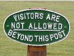 Vistors not allowed. :vistors: